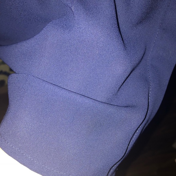 Navy blouse with gold buttons! - Picture 3 of 4